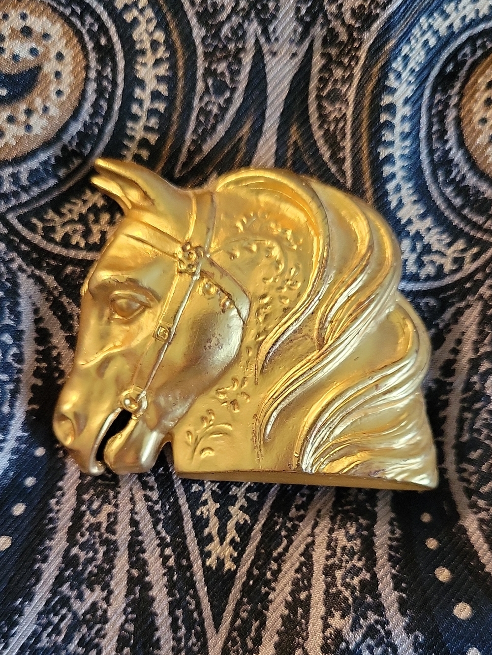 Gold Horse Head Decorative Accent - Unbranded